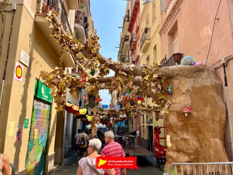 Улица Фратернитат де Дальт (Carrer de Fraternitat de Dalt) — «Фратерния» (Fraternia) — Феста Майор де Грасиа 2025 (Festa Major de Gràcia 2025)