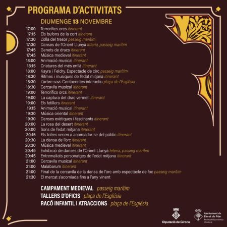 XXI Средневековая ярмарка в Ллорет де Мар, 12 - 13 ноября 2022 / XXI Fira Medieval, Lloret de Mar, 12 - 13 novembre