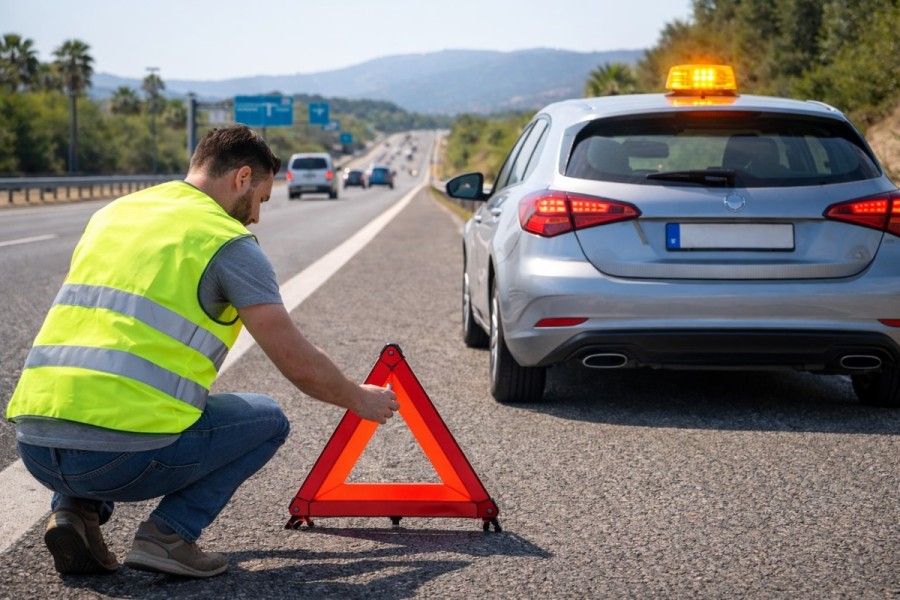 DGT официально сдала назад: аварийные треугольники снова разрешены наряду с сигнальным маячком V16