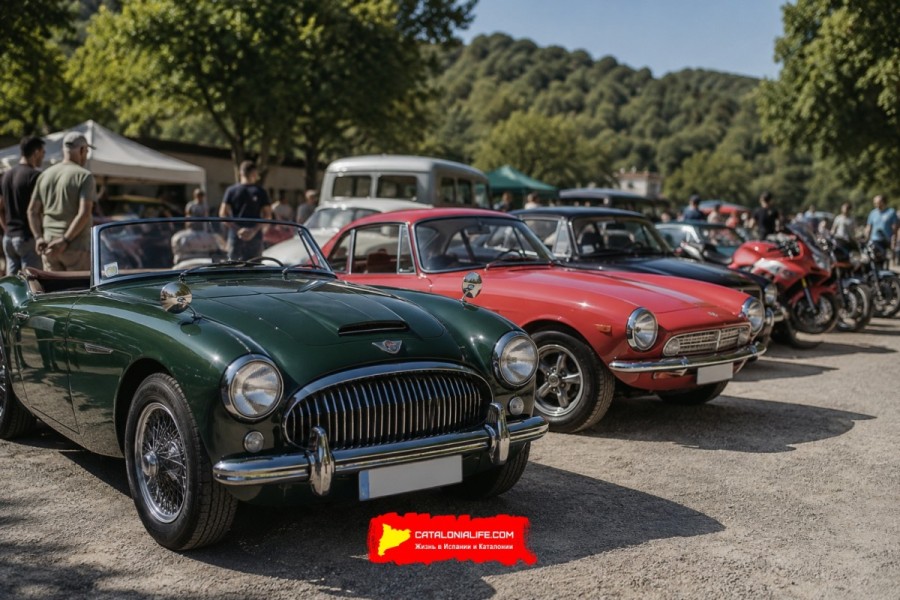 Праздник Святого Христофора (Festa del Motor Sant Cristòfol) в Сан-Илари-Сакальм: мотор-шоу и выставка классических автомобилей