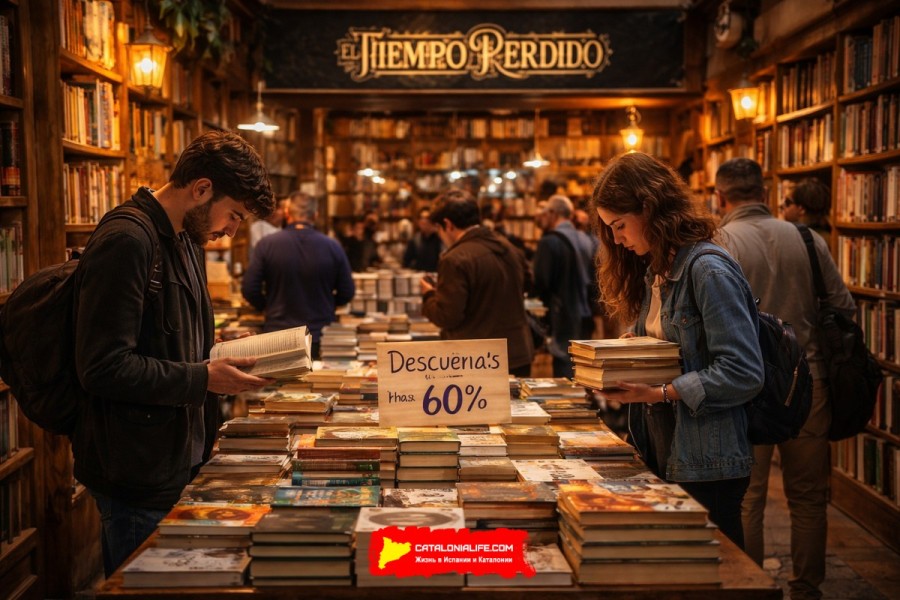 Книжный рынок El Tiempo Perdido в Гранаде: распродажа редких, уценённых и букинистических книг в дни Semana del Libro