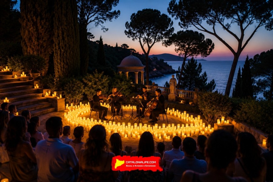 Концерты Candlelight в садах Санта-Клотильда в Льорет-де-Мар: Queen, ABBA и музыка Ханса Циммера