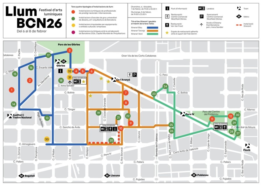 Llum BCN 2026 — фестиваль света, который преображает Барселону