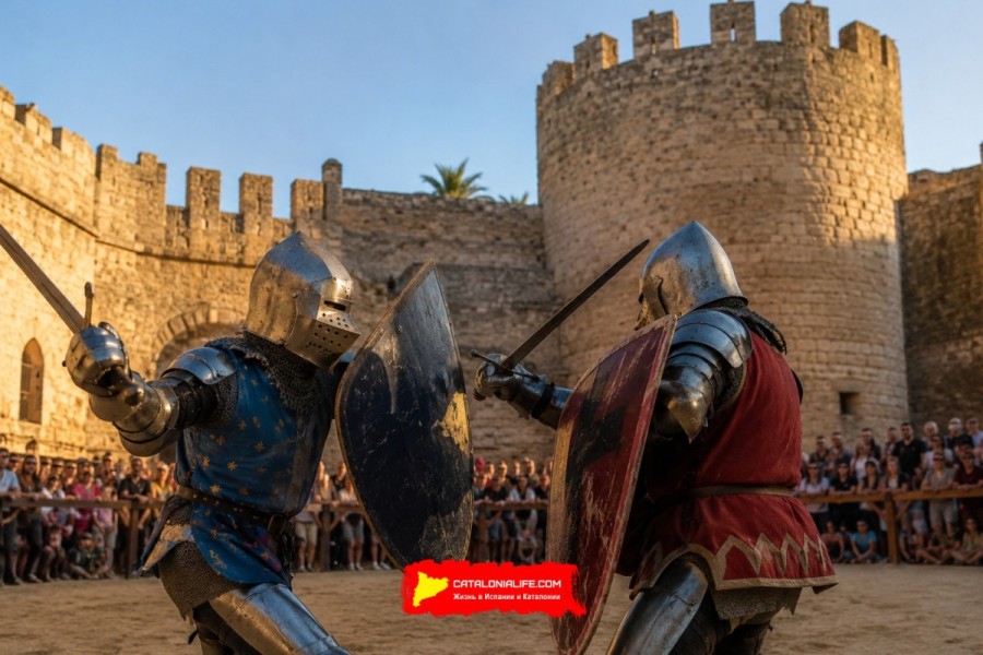 Средневековые поединки Combates de Lucha Medieval в замке Сантьяго в Санлукар-де-Баррамеда 25 июля 2026