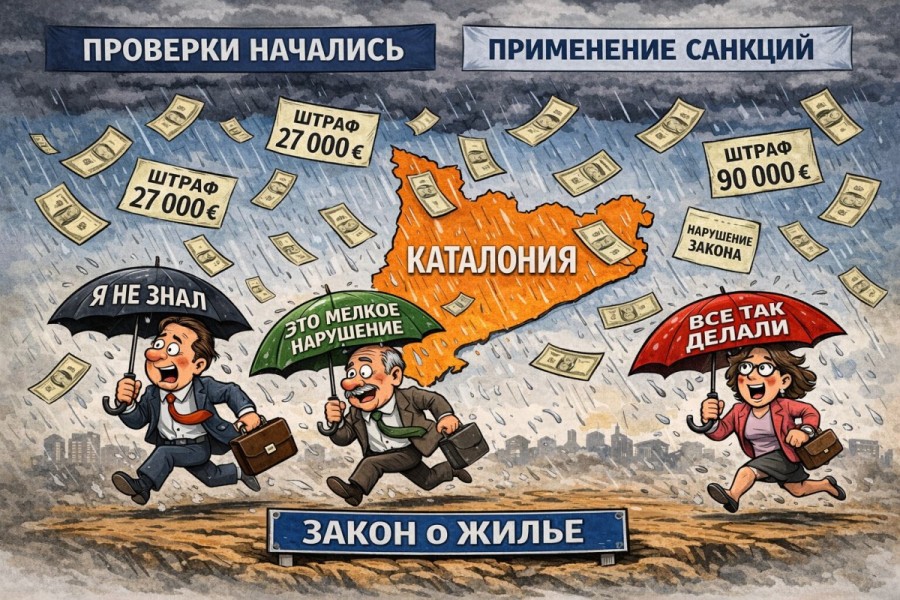 Жёсткий курс против арендодателей: Каталония начала реально штрафовать за нарушения закона о жилье