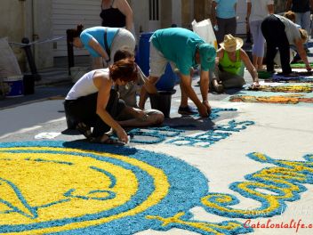 Фестиваль «Ковры из цветов» в Бланесе 2015 г. (Estores de Flors de Raval. Blanes 2015) #1