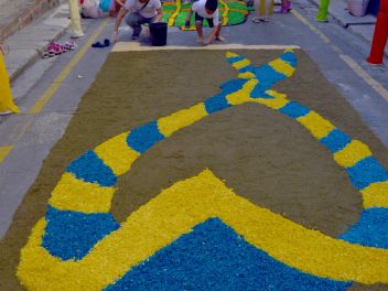 Фестиваль «Ковры из цветов» в Бланесе 2015 г. (Estores de Flors de Raval. Blanes 2015) #1