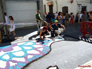 Ковры из цветов в Бланесе,Estores de Flors de Raval en Blanes, CATIFES DE FLORS NATURALS a Blanes 
