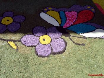 Ковры из цветов в Бланесе,Estores de Flors de Raval en Blanes, CATIFES DE FLORS NATURALS a Blanes 