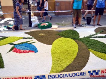 Ковры из цветов в Бланесе,Estores de Flors de Raval en Blanes, CATIFES DE FLORS NATURALS a Blanes 
