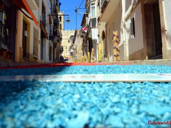 Ковры из цветов в Бланесе,Estores de Flors de Raval en Blanes, CATIFES DE FLORS NATURALS a Blanes 