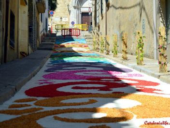 Ковры из цветов в Бланесе,Estores de Flors de Raval en Blanes, CATIFES DE FLORS NATURALS a Blanes 