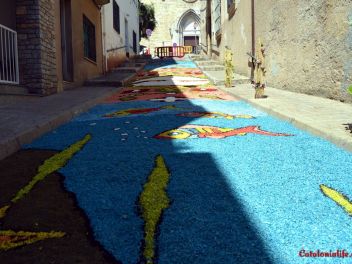 Ковры из цветов в Бланесе,Estores de Flors de Raval en Blanes, CATIFES DE FLORS NATURALS a Blanes 