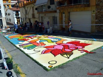 Ковры из цветов в Бланесе,Estores de Flors de Raval en Blanes, CATIFES DE FLORS NATURALS a Blanes 