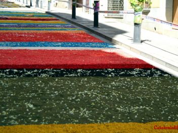 Ковры из цветов в Бланесе,Estores de Flors de Raval en Blanes, CATIFES DE FLORS NATURALS a Blanes 