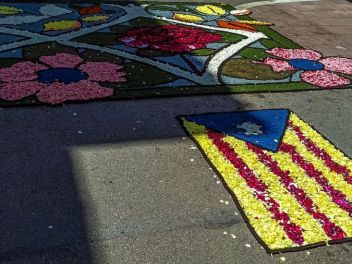 Фотоотчёт: Ковры из натуральных цветов в городе Арбусиес, 2021 / Catifes de flors naturals a Arbúcies, 2021 (Alfombras de flores naturales en Arbúcies, 2022)