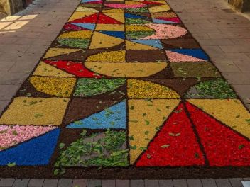 Фотоотчёт: Ковры из натуральных цветов в городе Арбусиес, 2021 / Catifes de flors naturals a Arbúcies, 2021 (Alfombras de flores naturales en Arbúcies, 2022)