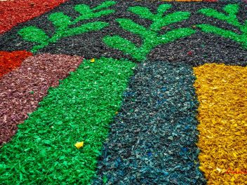 Фотоотчет: Ковры из цветов в Бланесе (Catifes de Flors de Corpus a Blanes / Las alfombras de flores del Corpus en Blanes), 2021