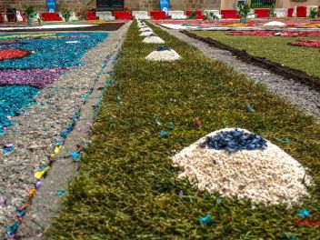 Фотоотчет: Ковры из цветов в Бланесе (Catifes de Flors de Corpus a Blanes / Las alfombras de flores del Corpus en Blanes), 2021