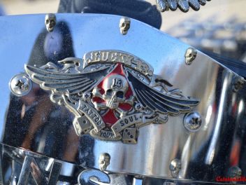 Праздник в честь Сан Антонио в Англесе (Anglès) 2017: выставка мотоциклов 