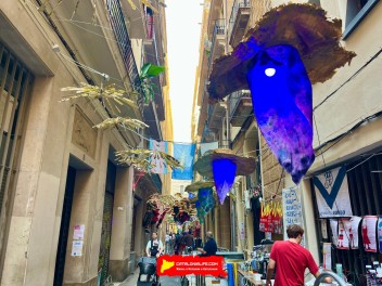 Улица Хесус (Carrer de Jesús) — «Култура Популяр» (Cooltura Popular) - Феста Майор де Грасиа 2025 (Festa Major de Gràcia 2025)