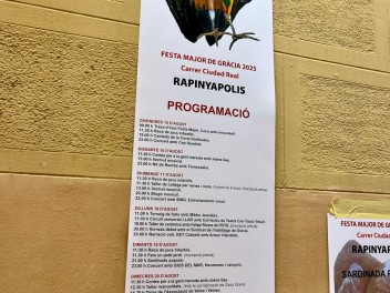 Улица Сьюдад Реаль (Carrer de Ciudad Real) — «Рапиньяполис» (Rapinyàpolis) — Феста Майор де Грасиа 2025 (Festa Major de Gràcia 2025)