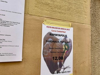 Улица Сьюдад Реаль (Carrer de Ciudad Real) — «Рапиньяполис» (Rapinyàpolis) — Феста Майор де Грасиа 2025 (Festa Major de Gràcia 2025)