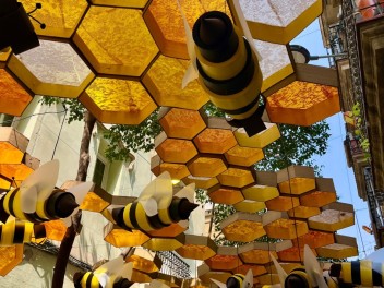 Улица Тордера (Carrer de Tordera) — «Улей» (Rusc) — Феста Майор де Грасиа 2025 (Festa Major de Gràcia 2025)