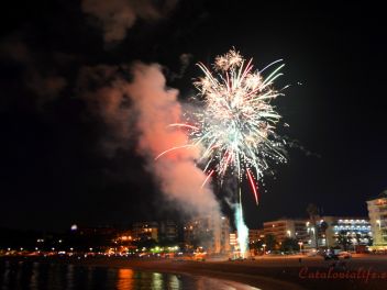 Focs Artificials 2015, Lloret de Mar, Platja de Fenals (Pirotecnia Europia S.L.)