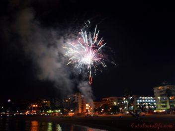 Focs Artificials 2015, Lloret de Mar, Platja de Fenals (Pirotecnia Europia S.L.)