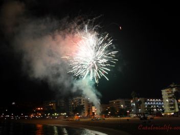 Focs Artificials 2015, Lloret de Mar, Platja de Fenals (Pirotecnia Europia S.L.)