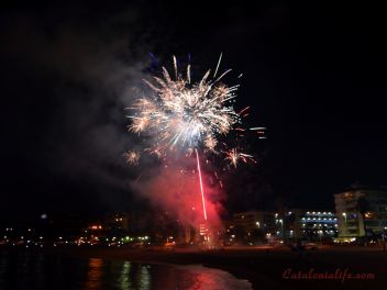Focs Artificials 2015, Lloret de Mar, Platja de Fenals (Pirotecnia Europia S.L.)