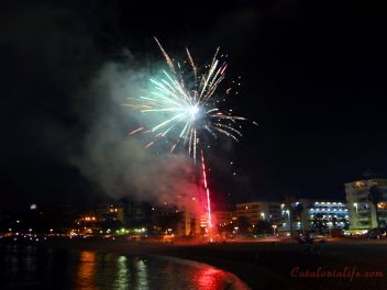 Focs Artificials 2015, Lloret de Mar, Platja de Fenals (Pirotecnia Europia S.L.)