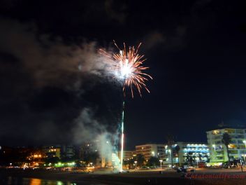Focs Artificials 2015, Lloret de Mar, Platja de Fenals (Pirotecnia Europia S.L.)